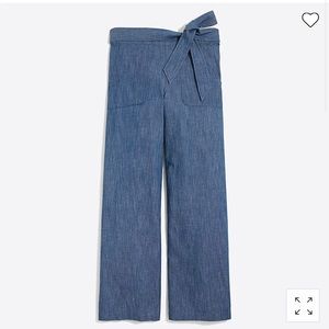 Chambray tie-waist pant. Jcrew Factory.